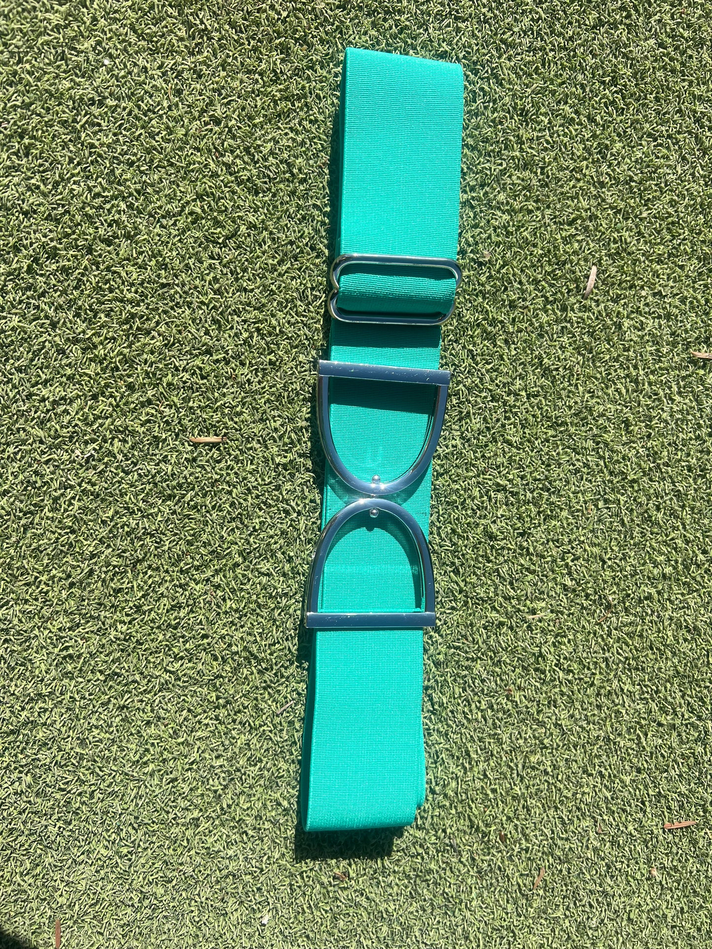 Stirrup belt buckle with Black adjustable