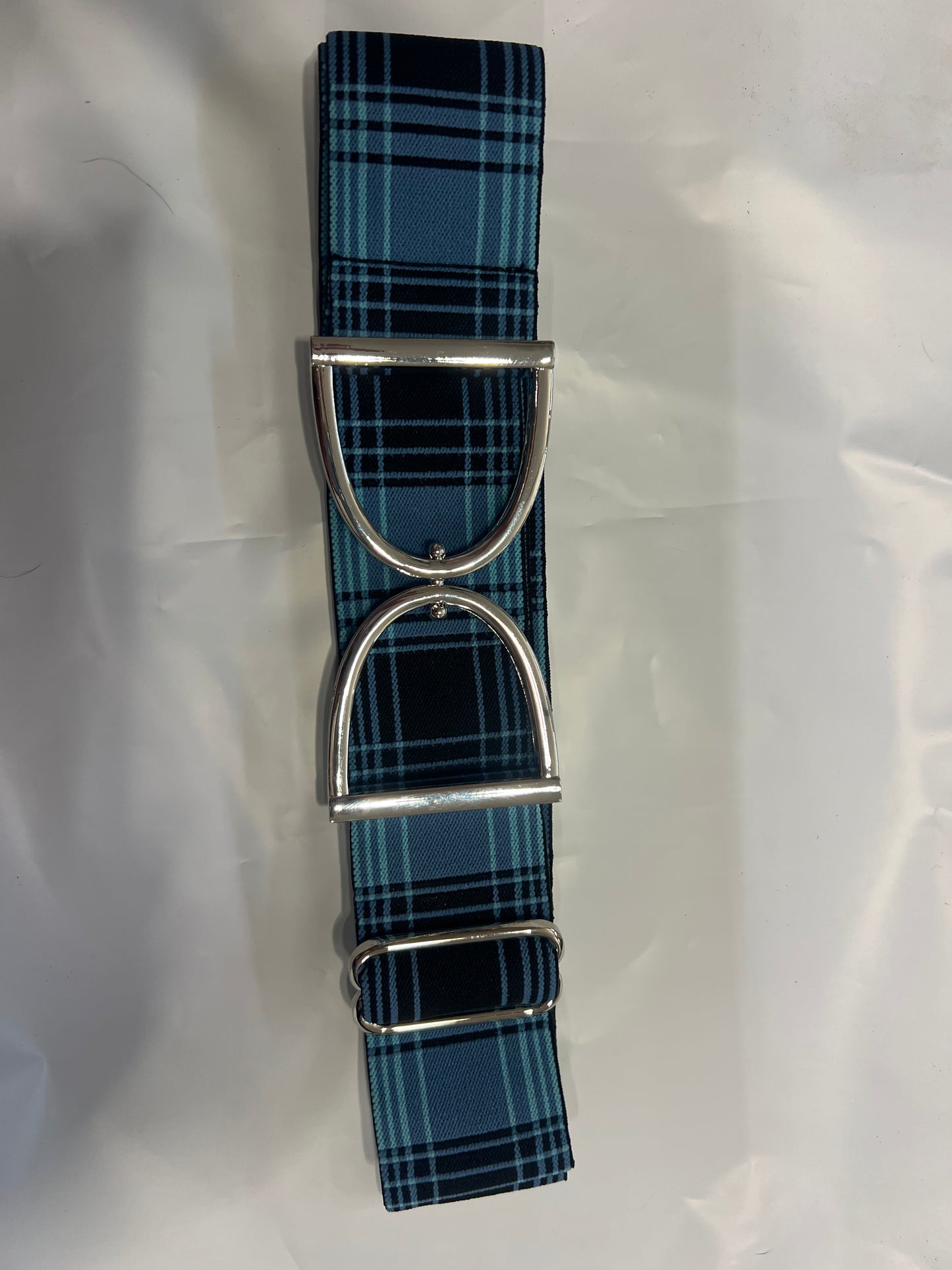 Stirrup belt buckle with Black adjustable