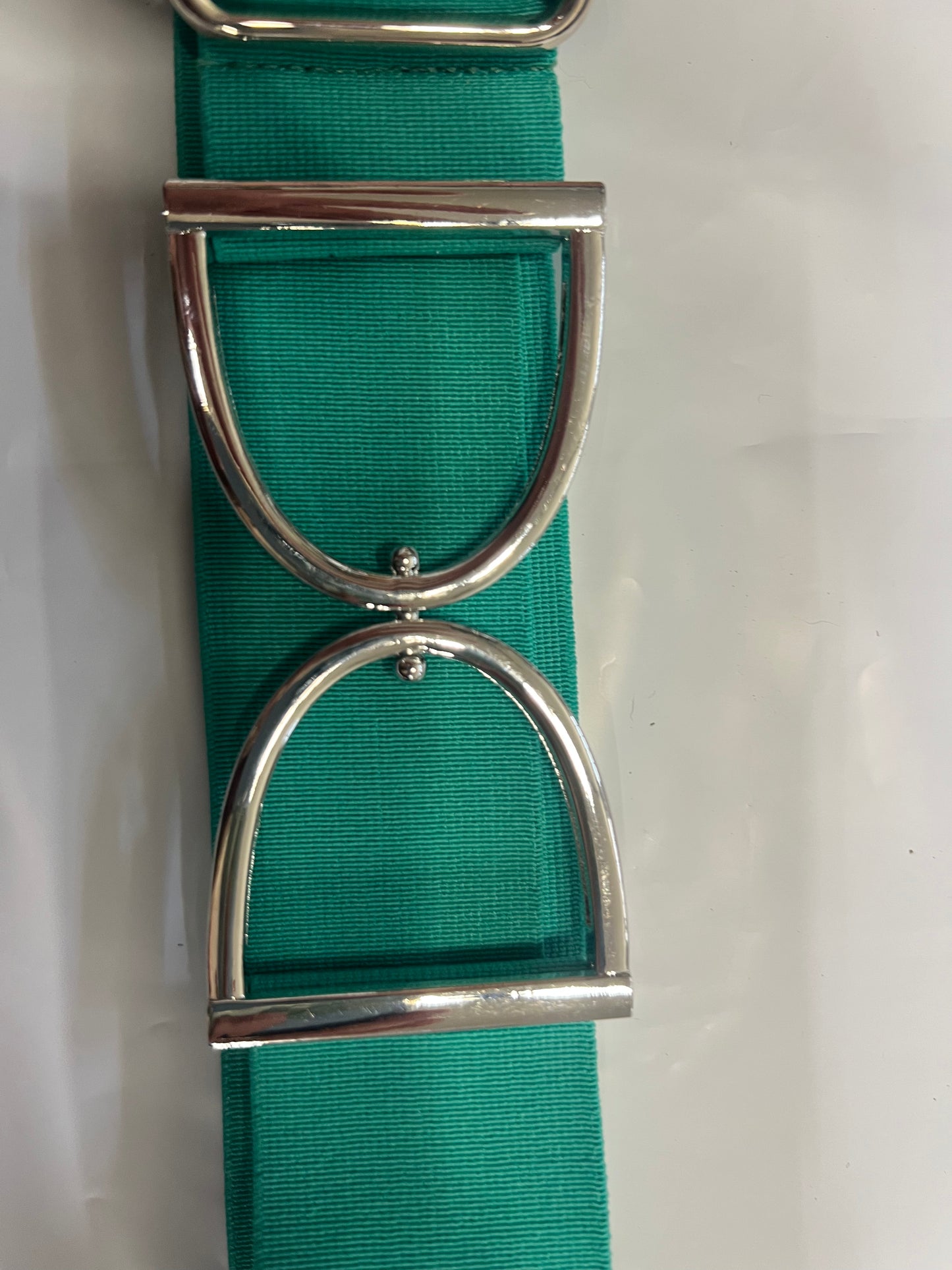 Stirrup belt buckle with Black adjustable