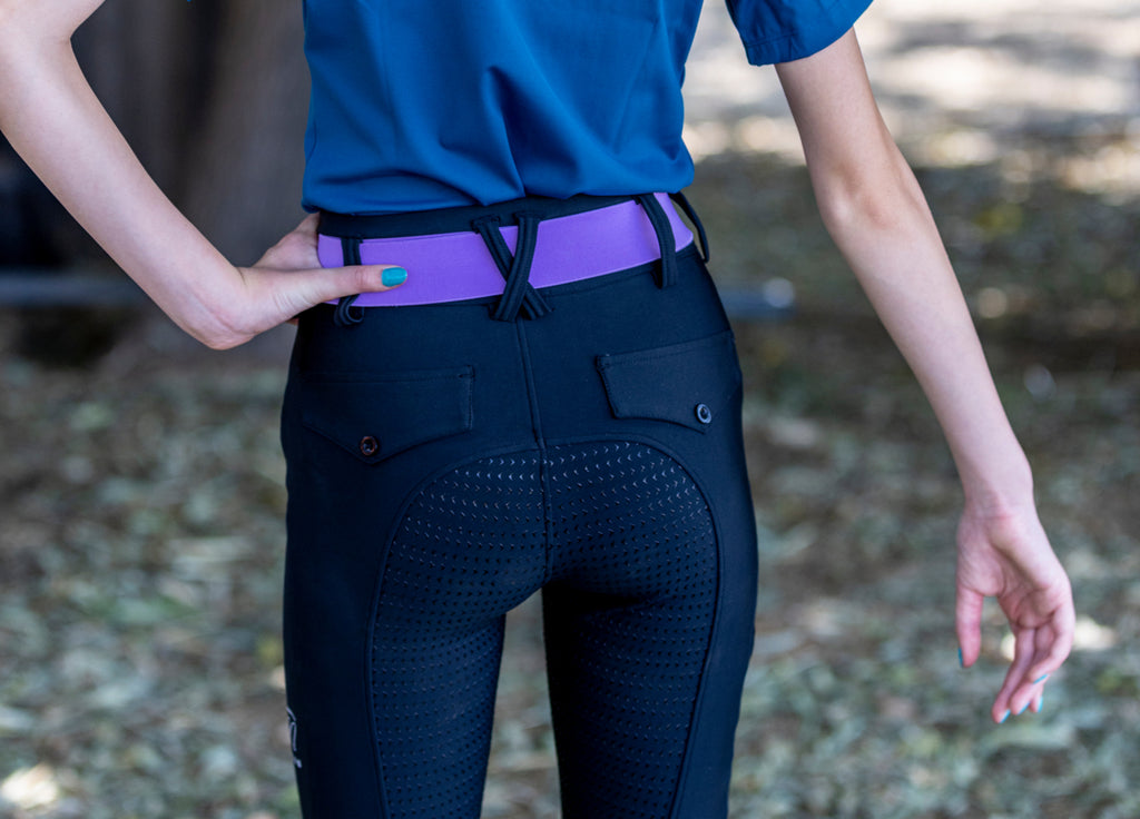 Lavender Snaffle bit 1.5” equestrian Silver metal Snaffel bit belt buckle one size fits all