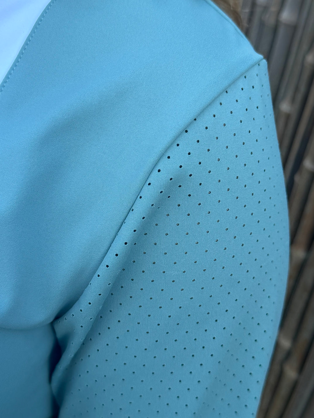 Pre order sage CM two tone long sleeve with floral logo in cuff and collar