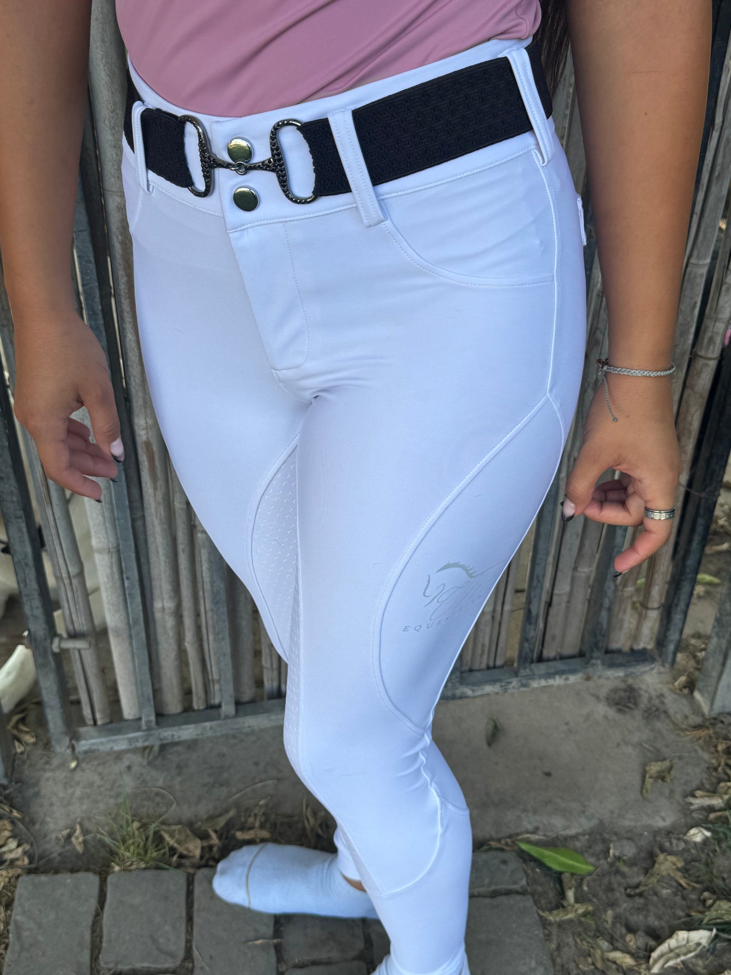 White Button Breeches full bottomed