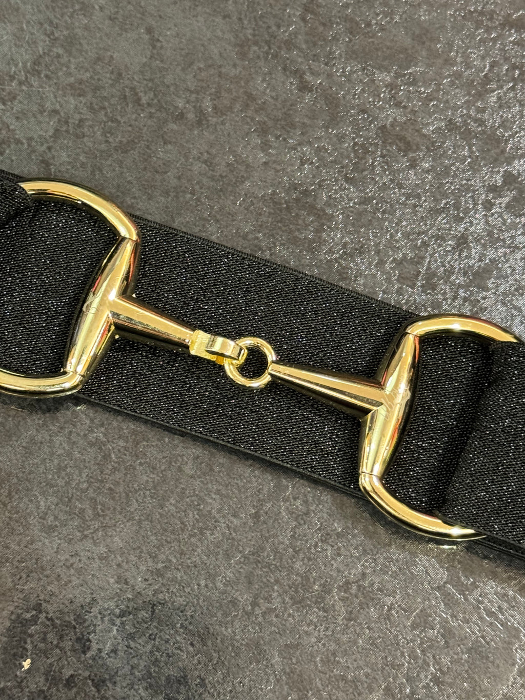 Gold Snaffle. bit 1.5” belt buckle one size fits all