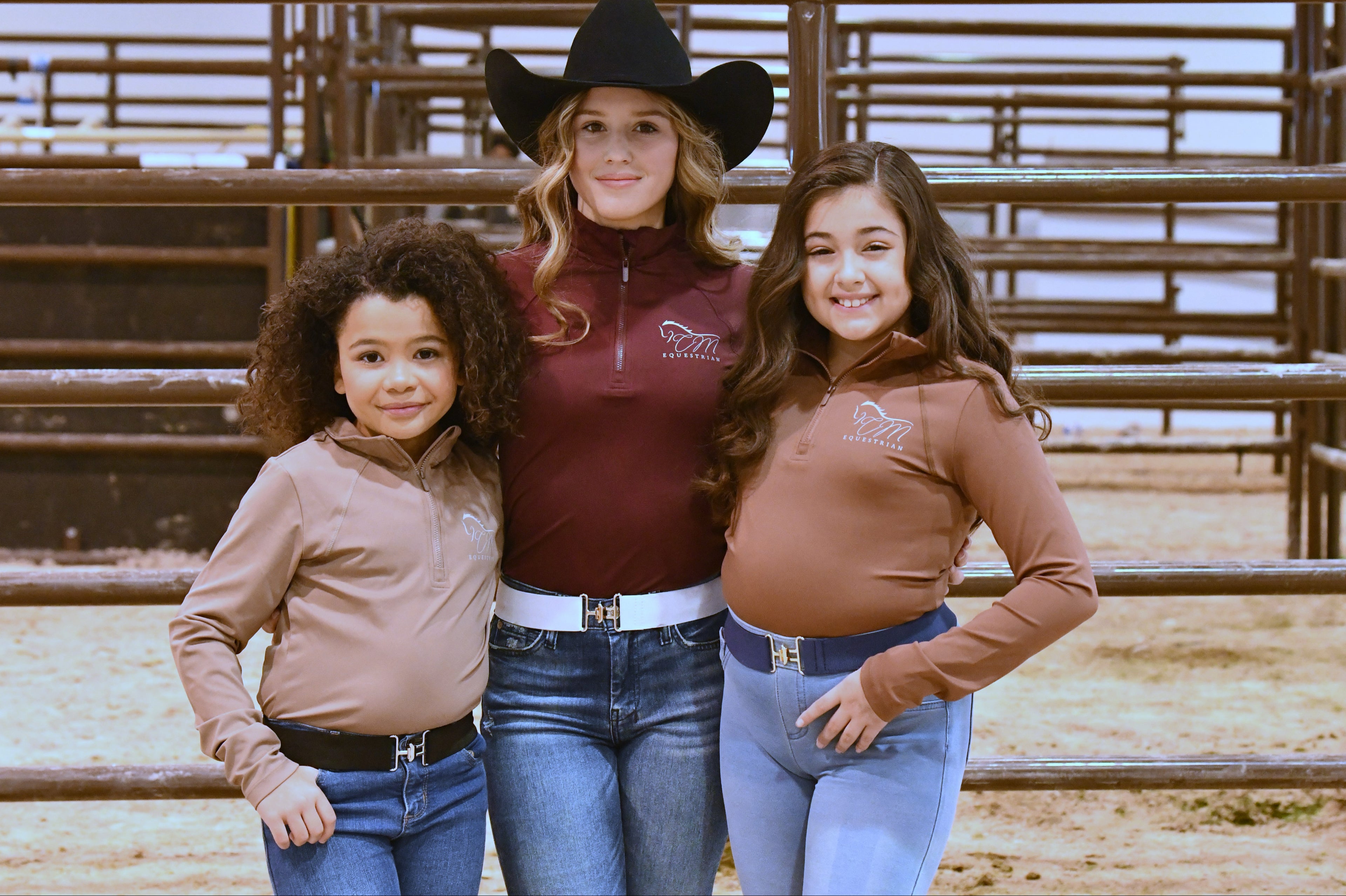 Women Equestrian, long sleeve base shirt with CM logo on chest