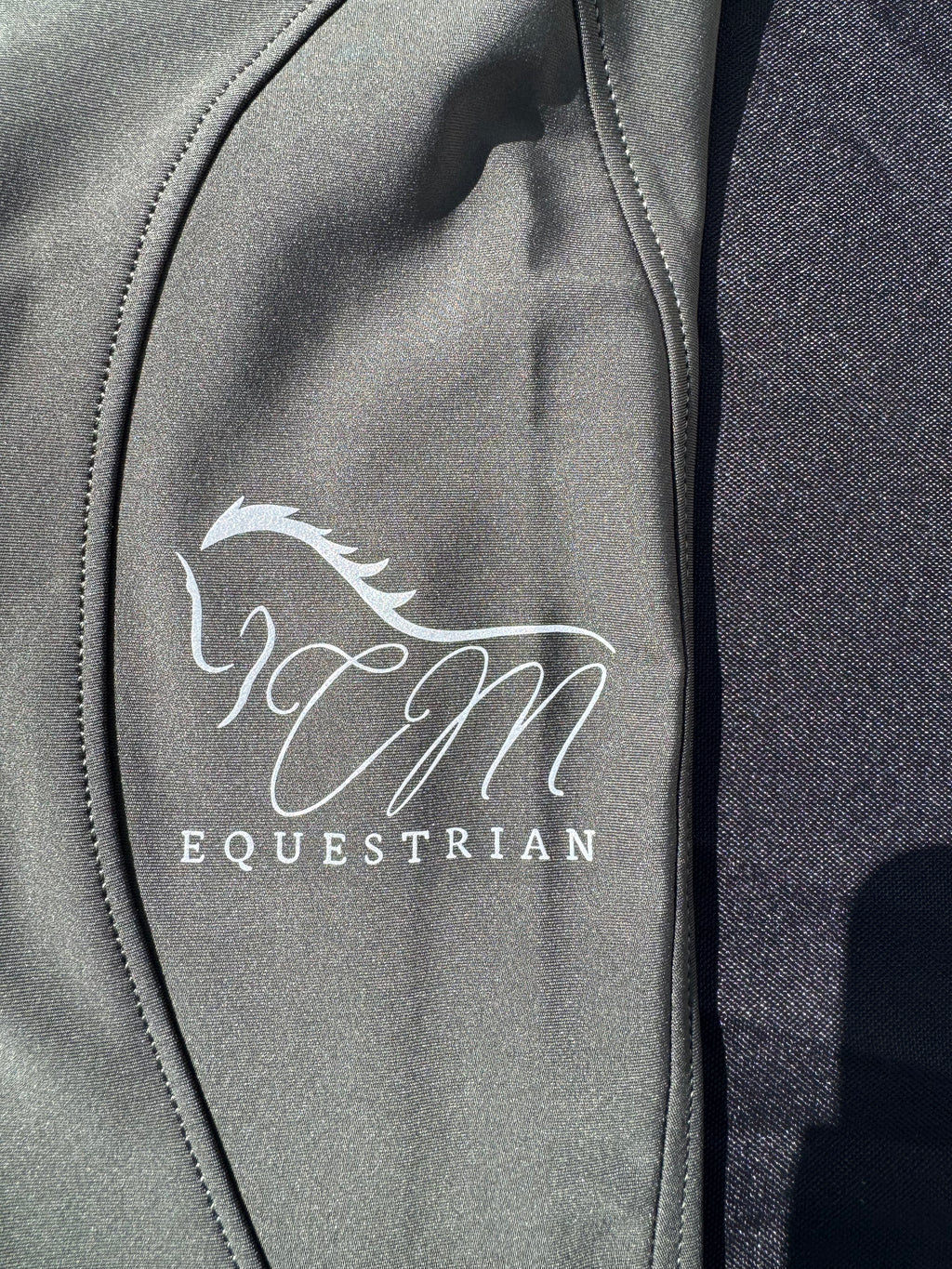 Green Button up Breeches Amy Green full bottomed logo CM pocket