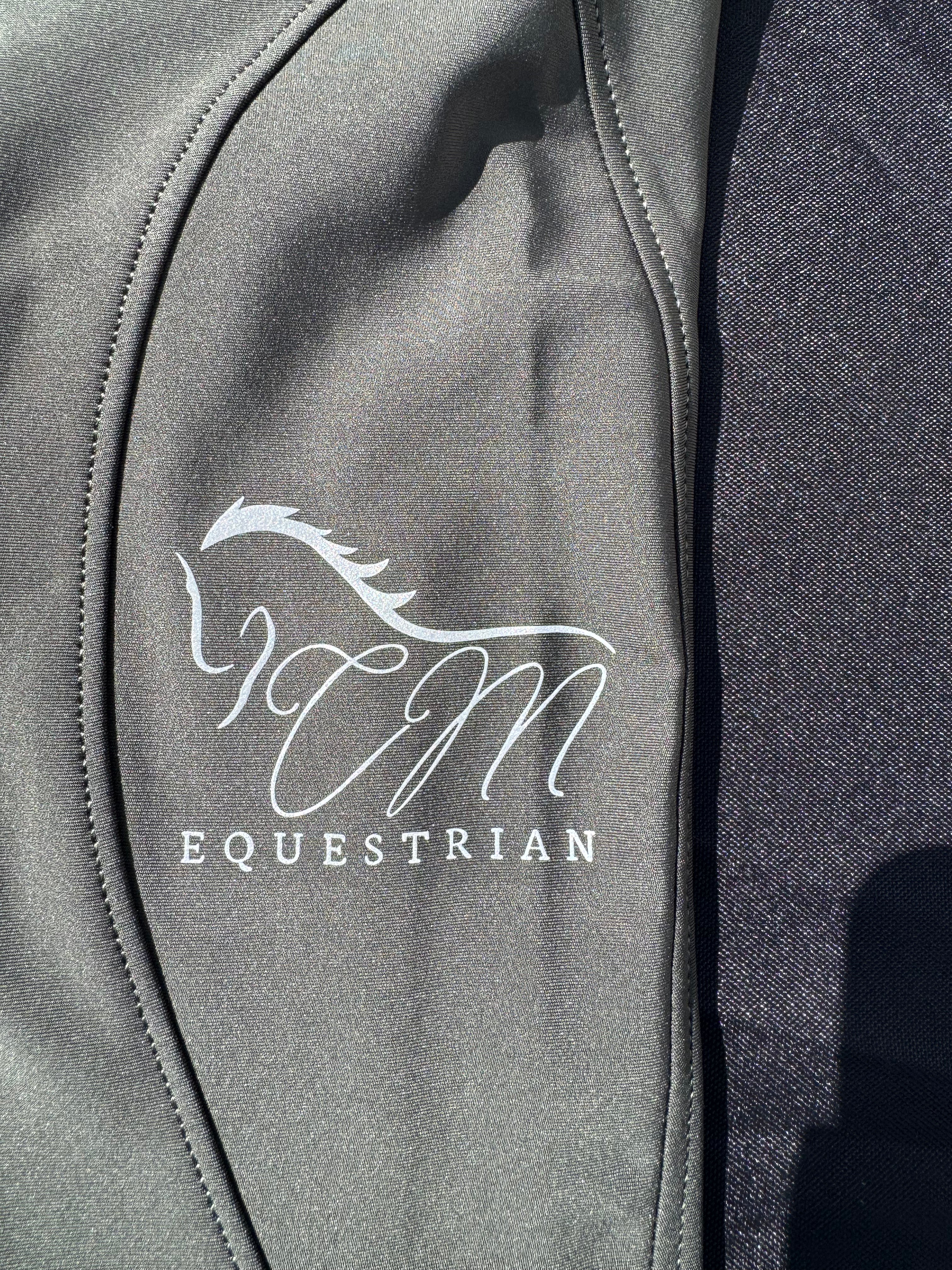 Green Button up Breeches Amy Green full bottomed logo CM pocket
