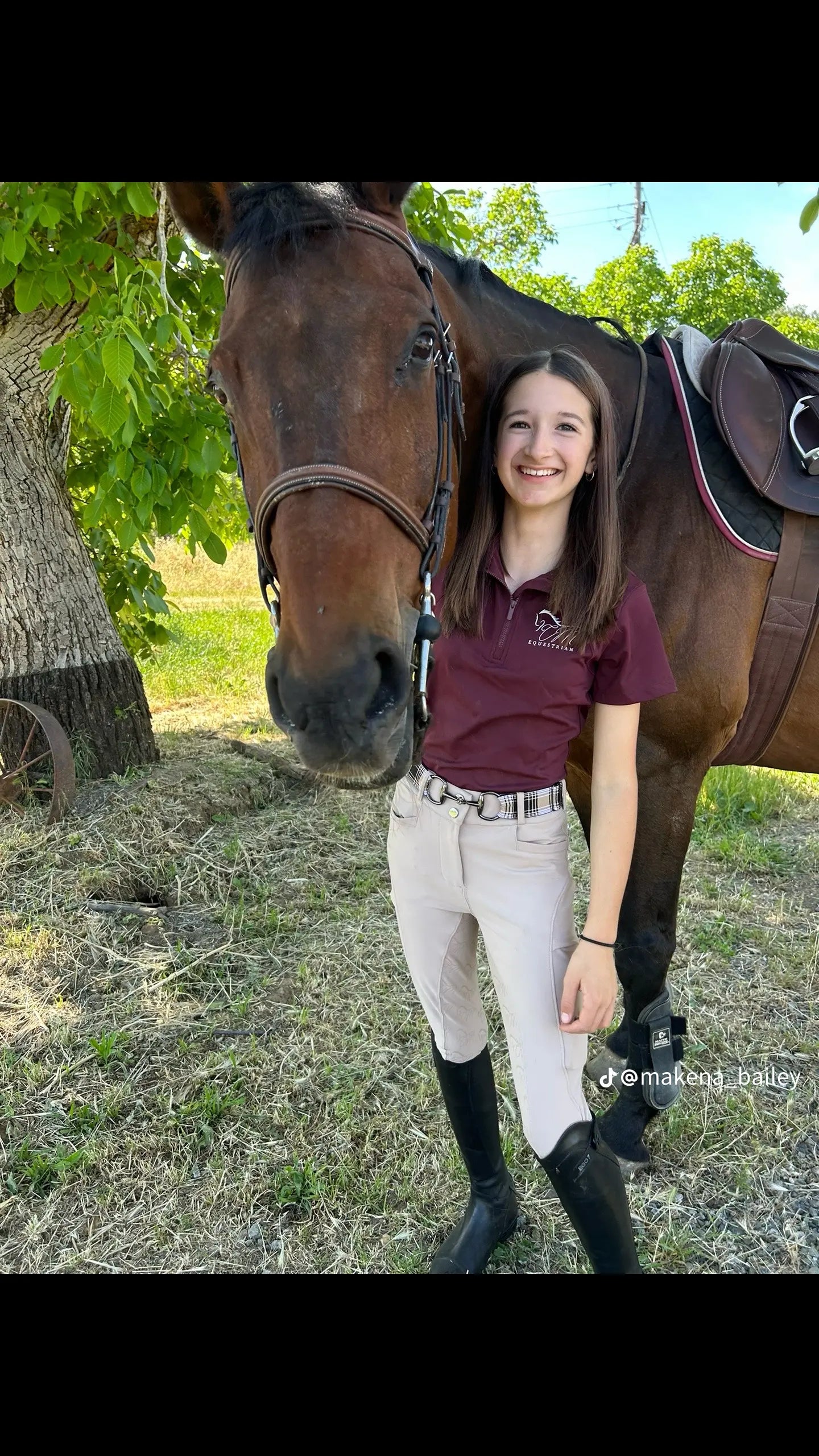 Equestrian, short sleeve shirt