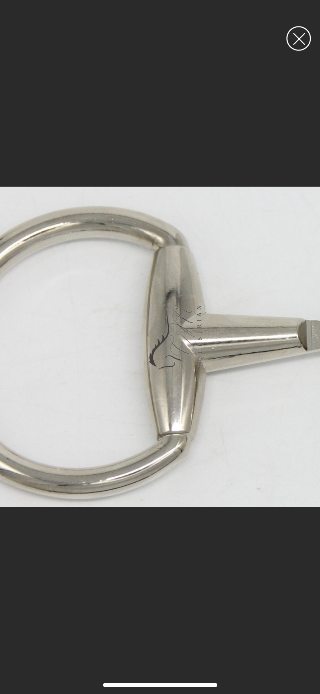 Snaffle bit 1.5” with Gun metal belt buckle one size fits all