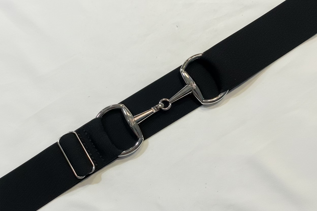 Silver Snaffle. bit 1.5” belt buckle one size fits all