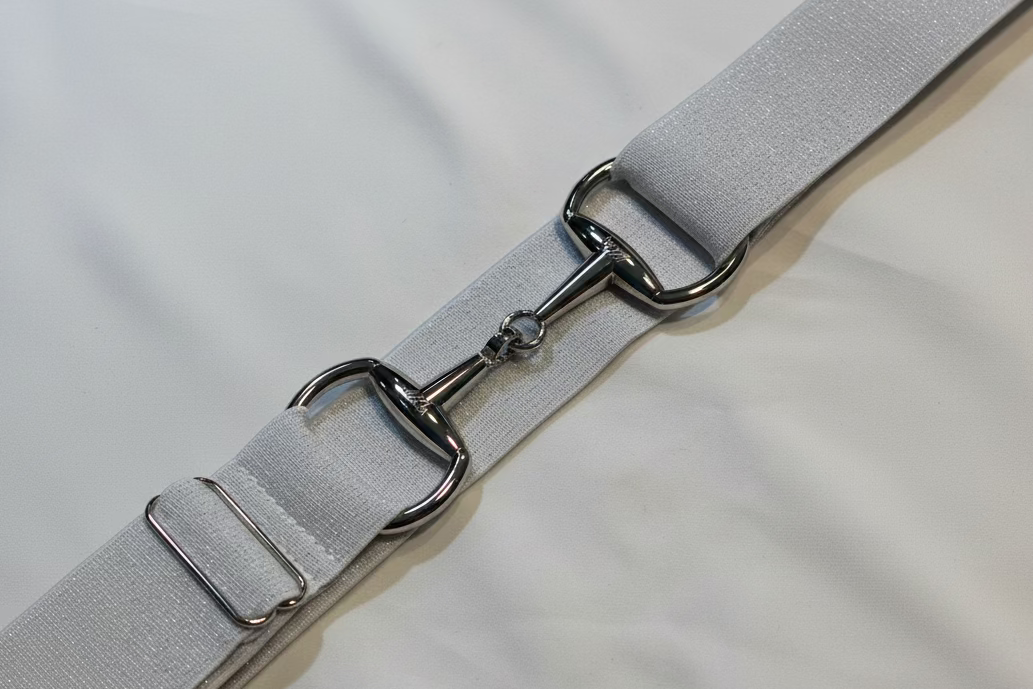 Silver Snaffle. bit 1.5” belt buckle one size fits all